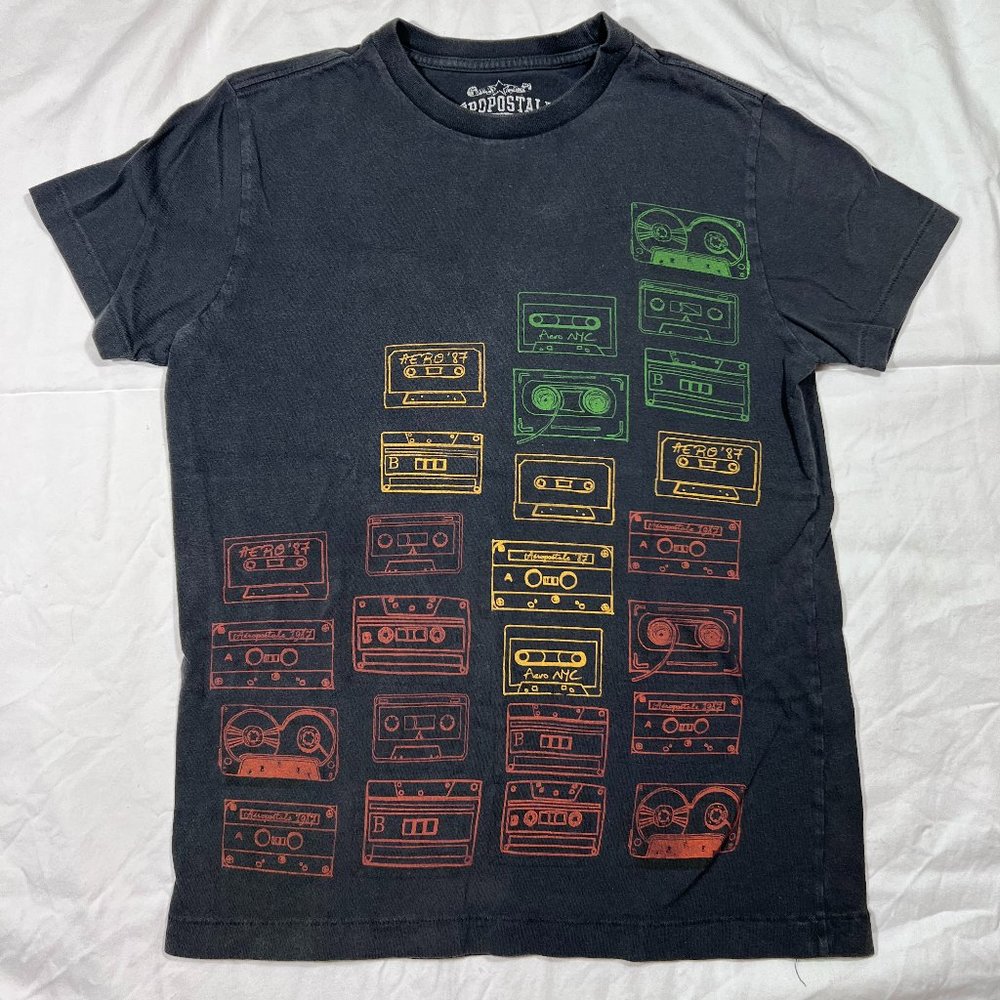 Distressed Cassette Graphic T-Shirt